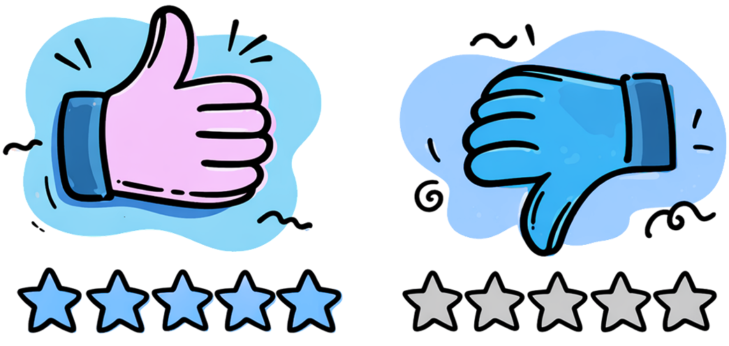 Like or dislike ratings