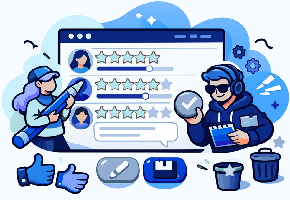 Manage and edit your ratings